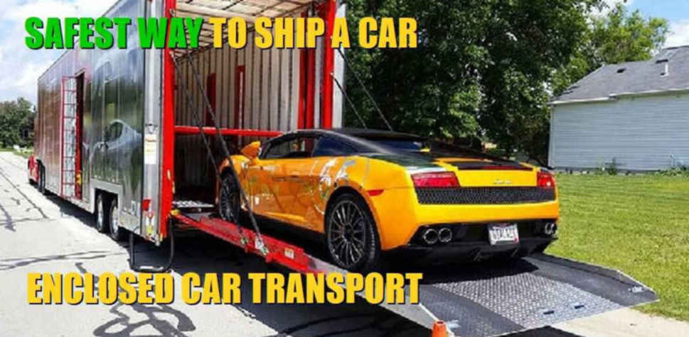 Enclosed car shipping is the safest way to ship a car. 