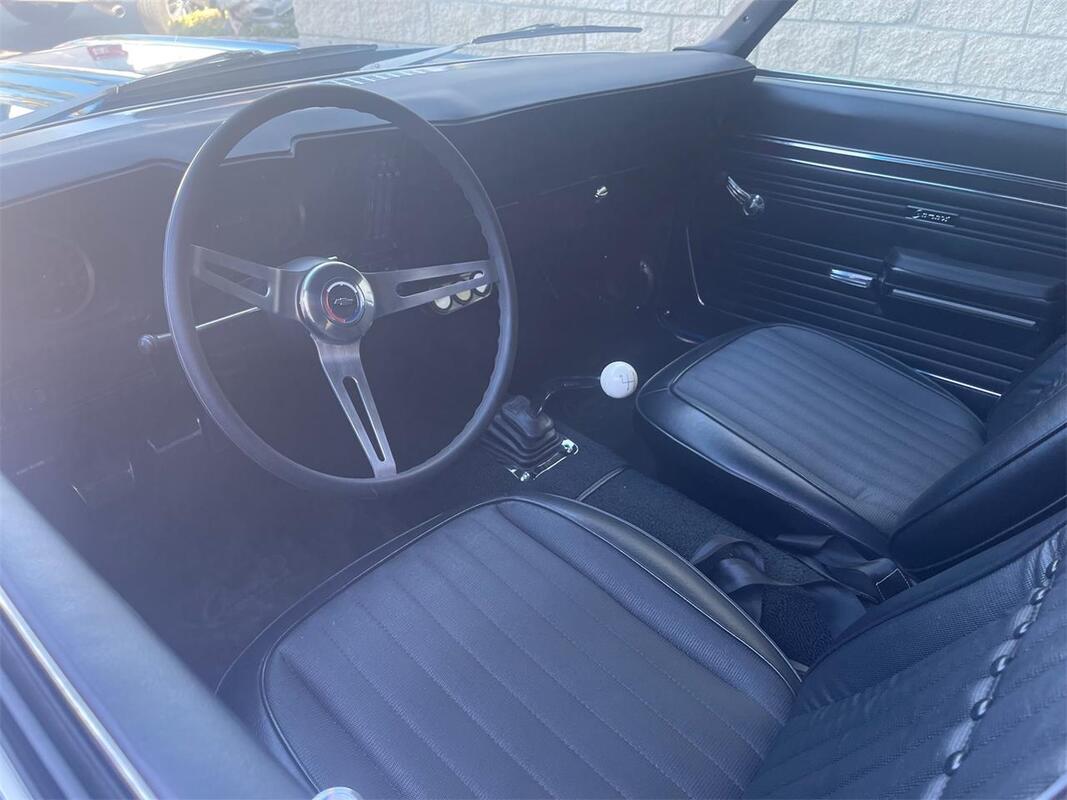 1969 Chevrolet Camaro in Canyon Lake, California interior