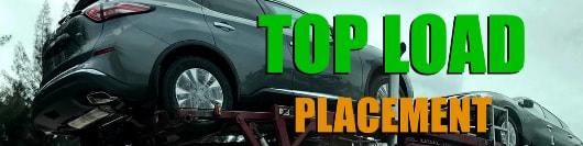 Service Types: Top load placement on auto transport carrier. 